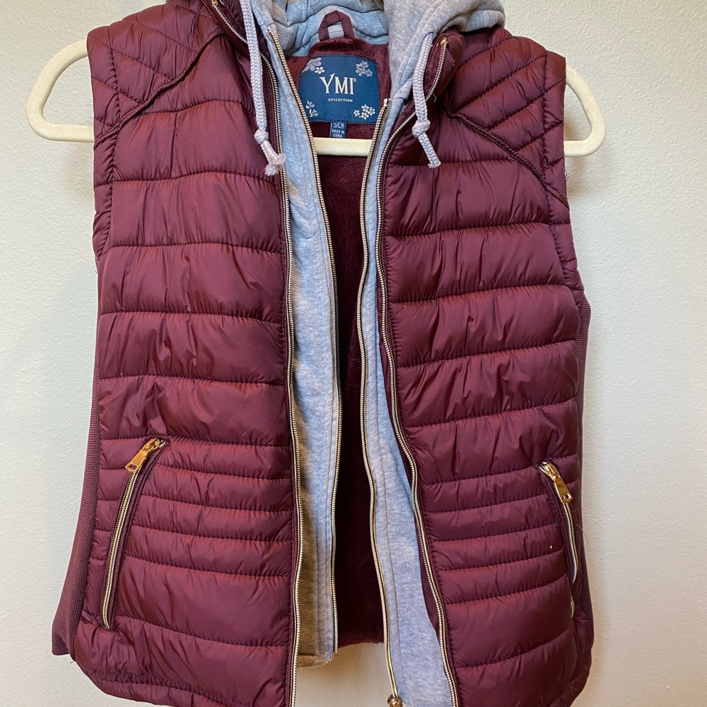 Puffer Vest with detachable sweatshirt